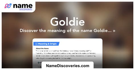 goldie發音|Goldie Pronunciation